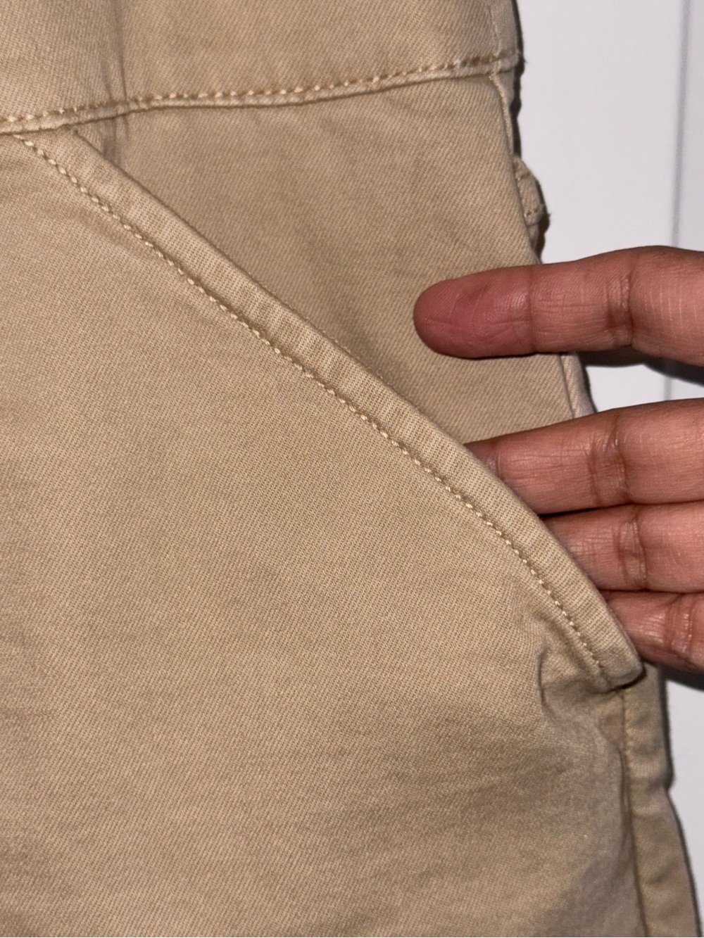 Nautica Women's Khaki Bermuda Shorts with Front Patch Pockets - Picture 2 of 5